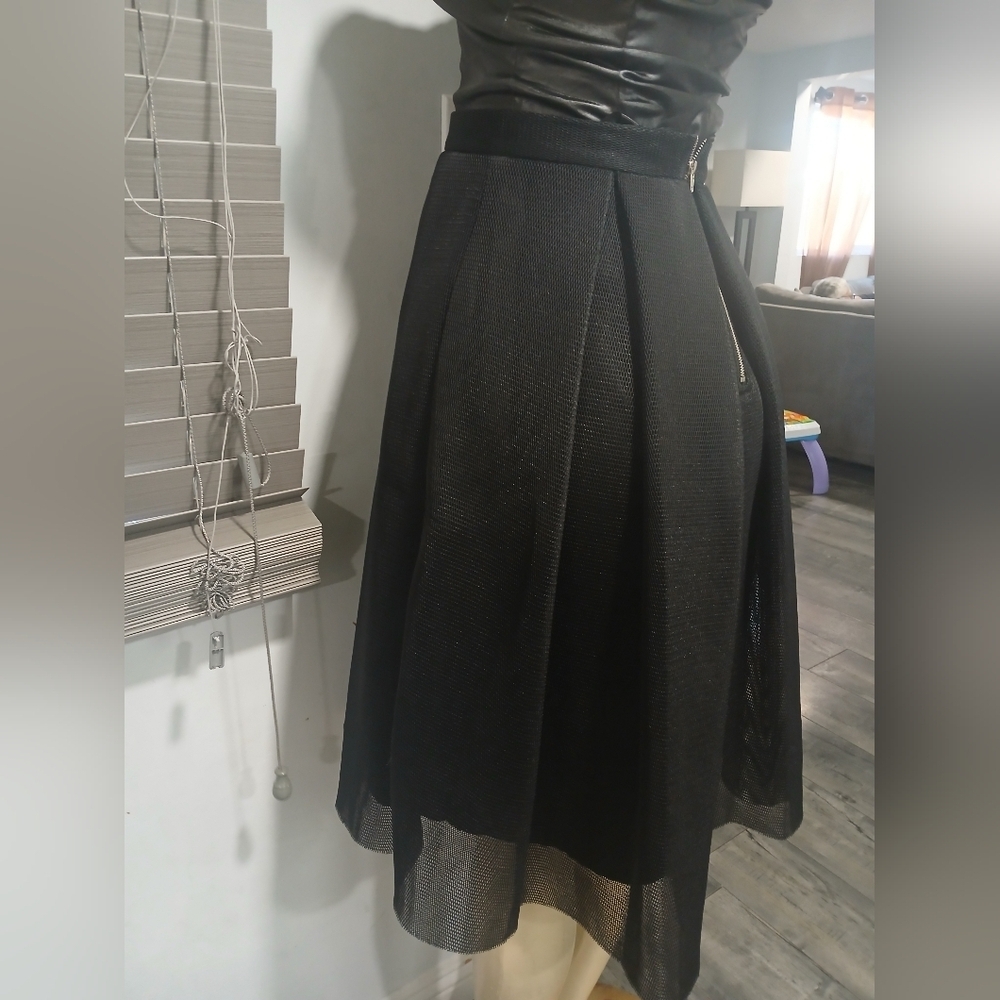 Aqua Black Midi Skirt - Picture 4 of 7